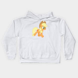 Applejack running Kids Hoodie